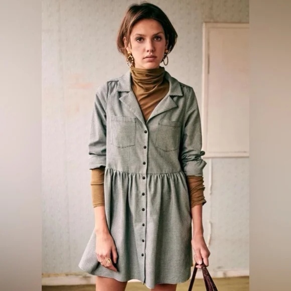 Sezane Dresses & Skirts - Sezane Aurora Dress Pied De Poule (Houndstooth) - Size 36
